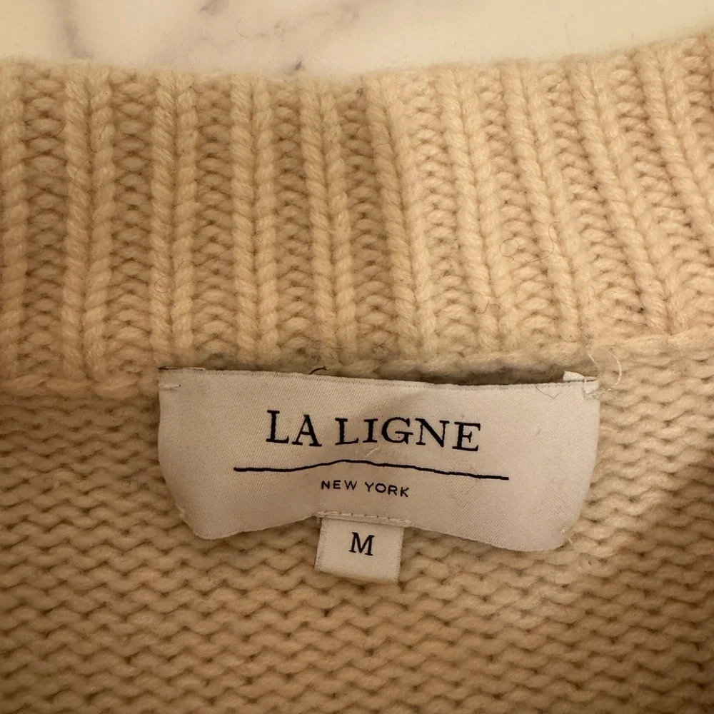 Striped Navy and Cream La Ligne Marin Sweater - Picture 3 of 4